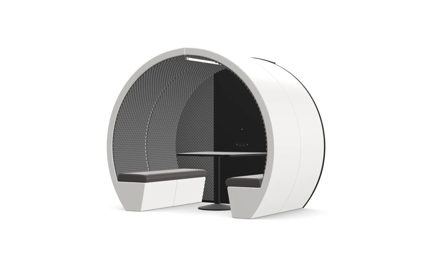 Meeting Pod semi-fermé 4 personnes, collection Fluid